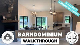 Barndominium Walkthrough | Spacious 2,044 sqft Home with 4 Bedrooms and Garage