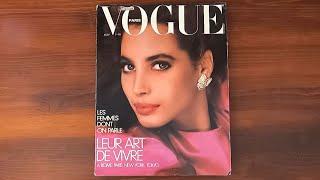 1986 November ASMR Magazine Flip Through: Paris Vogue w Christy Turlington, Carole Bouquet