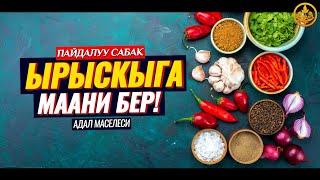 ЫРЫСКЫГА МААНИ БЕР! АДАЛ МАСЕЛЕСИ. (зарыл сабак).   Шейх Чубак ажы