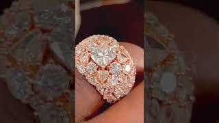 2ct Radiant Cut White Sapphire Men's Ring