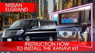 Instruction how to install Xanavi conversion to English kit on Nissan Elgrand E51 S3