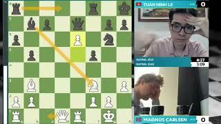 TRAP ROOK!! Magnus Carlsen vs Tuan Minh Le || Speed Chess Championship 2024 - R1