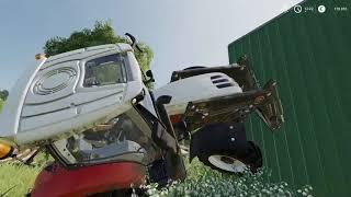 Фермер симулятор 2019    аварии, баги, фейлы, приколы .   Farming Simulator 2019