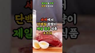 세계에서 단백질함량이 제일 많은 식품 4가지 #건강정보 #건강 #정보 #단백질