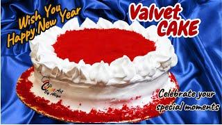 Red velvet cake | valentine cake | Recipe by Cuisine Art by Aliya | new year cake |