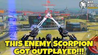 THIS ENEMY SCORPION GOT OUTPLAYED IN WAR ROBOTS!!! #warrobots #wr #outplayed #shorts #short