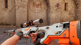 CS2 AWP | Asiimov - Skin showcase all floats [4K60FPS]