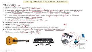 MIDI(Musical Instrument Digital Interface) II Multimedia Technology II