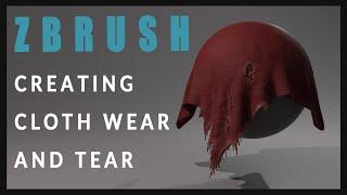 ZBrush Quick Tip Series: CREATING CLOTH WEAR AND TEAR!!!