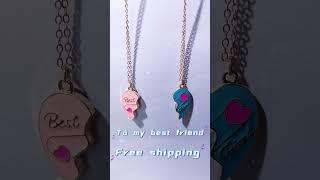 #girlfriend #gift #girlfriendgift #friends #necklace #lovegift #bff #bffnecklaces #friendsforever