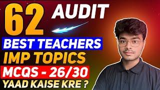 How I scored 62 Marks in Audit | CA Inter