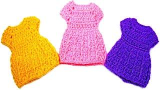 Crochet Dress for Dolls (BEGINNERS)