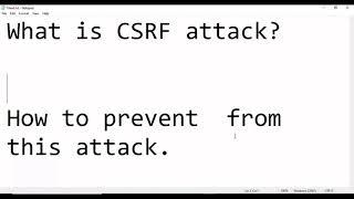 Cross-Site Request Forgery (CSRF) Explained[Hindi]