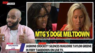 Jasmine Crockett SILENCES Marjorie Taylor Greene In FIERY Takedown On LIVE TV.