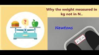 Why the weight is measured in kg. weight in kg not in newton in daily life. QANDA series answer.