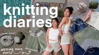 KNITTING DIARIES  knitting my first pair of shorts!