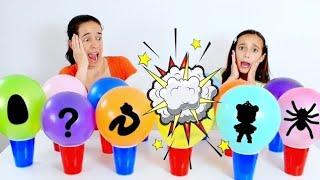 DESAFIO DO BALÃO SURPRESA COM SLIME E BRINQUEDOS  Comemorando 3 milhões de amigos no Canal da Lelê