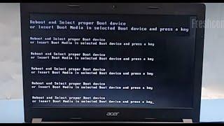 Acer Aspire One Z1401, Reboot and Select proper Boot device, Try to follow this step