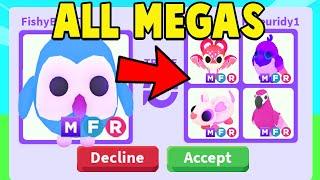 Trading for EVERY MEGA VALENTINE PET in Adopt Me!