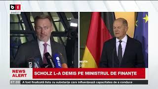 S-A RUPT COALIȚIA DE GUVERNARE DIN GERMANIA. VAL DE DEMISII_Știri B1TV_7 nov. 2024