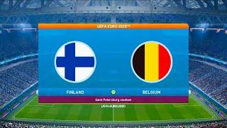 Finland vs Belgium | UEFA Euro 2020 | Group B | Saint Petersburg Stadium | PES 2021