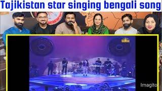 Tajikistan star singing bengali song | @realreaction1