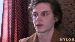 Evan Peters talks tattoos, horror movies, and hidden talents for Nylon Magazine