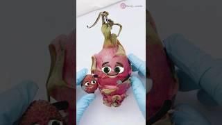 Dragonfruit C-Section - TRIPLETS DIE BUT A MIRACLE #fruitsurgery #animation #foodsurgery