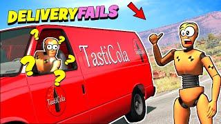 Delivery Fails - Funny moments  BeamNG.Drive