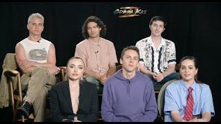 Cobra Kai S6 Part 2 interviews Xolo Maridueña, Tanner Buchanan, Peyton List, Mary Mouser, and cast