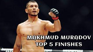 MAKHMUD MURADOV TOP 5 Finishes - Before UFC / Best Knockouts by Uzbek Monster [HD]