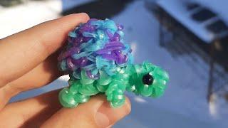 ЧЕРЕПАШКА-ВАЛЕНТИНКА ЛУМИГУРУМИ  на 14 февраля из резиночек RAINBOW LOOM The Nikita ️