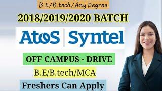 Atos|Syntel Requirement | OFF CAMPUS HIRING FOR 2018/2019/2020/2021 BATCH | MUST WATCH