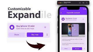 Expandile: Smoothly Animated Expansion widget with multiple customizations #FlutterShip 38