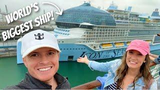 BOARDING DAY! Sailing past ICON of The Seas - Royal Caribbean Cruise Vlog