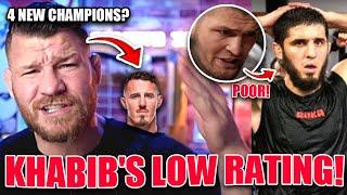 Michael Bisping PREDICTS 4 NEW UFC Champions by the end of 2025! Khabib RATES Islam Makhachev LOW!