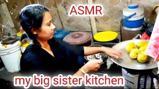 ASMR kitchen tour  ~tapping and whispering around my big sister kitchen~