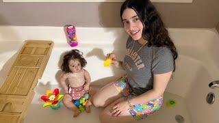 REALISTIC NIGHTTIME ROUTINE WITH MY REBORN BABY *NEW* WE BATHE IN THE TUB 