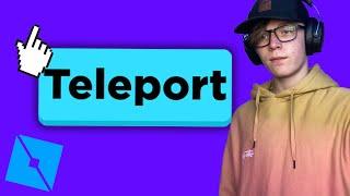 TELEPORT BUTTON! EASY 2021 - Roblox Studio in a minute