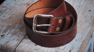 Работа с кожей.  Ремень своими руками. Handmade leather belt