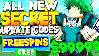 ALL NEW *SECRET* UPDATE CODES in BOKU NO ROBLOX: REMASTERED CODES! (ROBLOX)