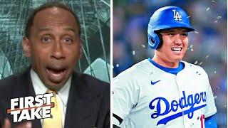 FIRST TAKE | "Shohei Ohtani is BACK!" - Stephen A. claims Dodgers will SWEEP Yankees in World Series