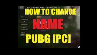 How to change name in PUBG [PC]