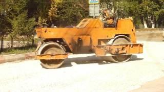 Old Soviet russian road roller DU-47B Pt. 1