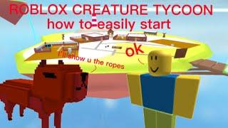 Roblox creature tycoon - how to properly start your play through - creature tycoon starter guide