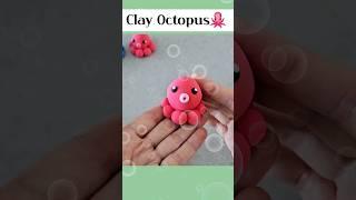 클레이로 문어 만들기 Making Octopus with Clay#miniature #문어 #octopus #만들기 #clay #clayart #craft #shorts #공예