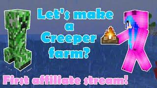 Lav's Let's Play Vod 41, Let's build a creeper farm!