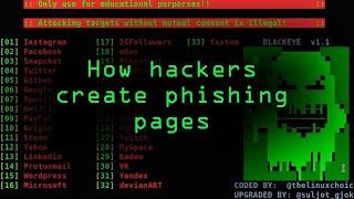 How Hackers Create Phishing Pages for Social Media Accounts & More