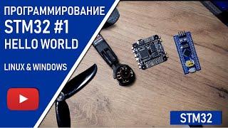 STM32 #1: Программирование STM32 начало | HelloWorld | Linux и Windows #STM32