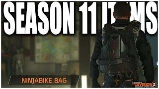 Here are ALL SEASON 11 REWARDS for The Division 2! NinjaBike Bag Unlocks at level....